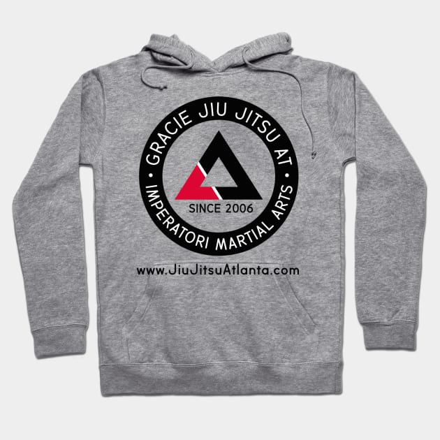 GRACIE JIU JITSU AT IMPERATORI round on white Jiu Jitsu Hoodie